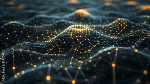 Illuminating Digital Interconnectivity An Intricate Web of Futuristic Energy and Innovation