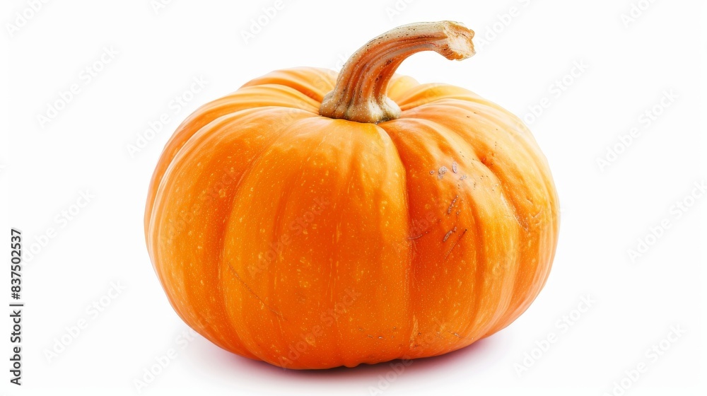Obraz premium fresh pumpkin isolated on white background. vegetable food concept