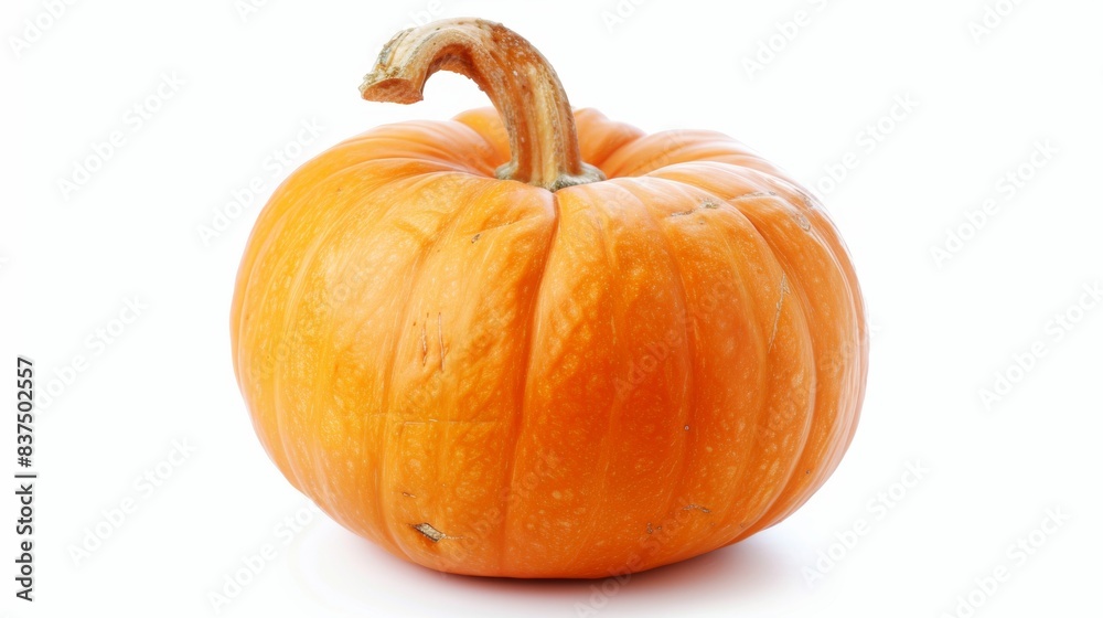 Obraz premium fresh pumpkin isolated on white background. vegetable food concept