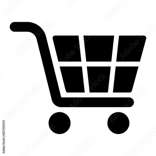 shopping cart glyph icon
