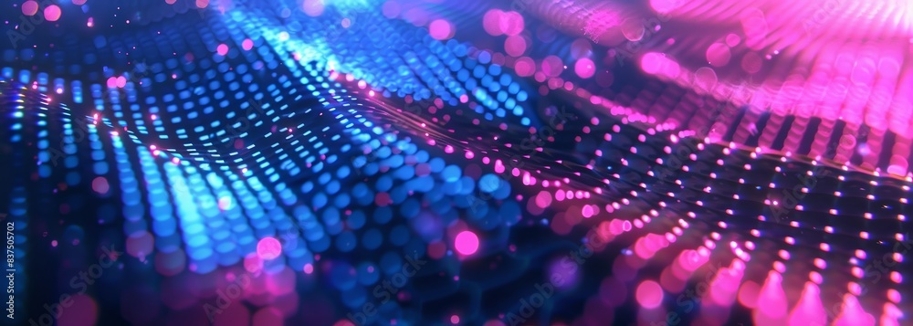 Abstract neon dots background Abstract neon dots background