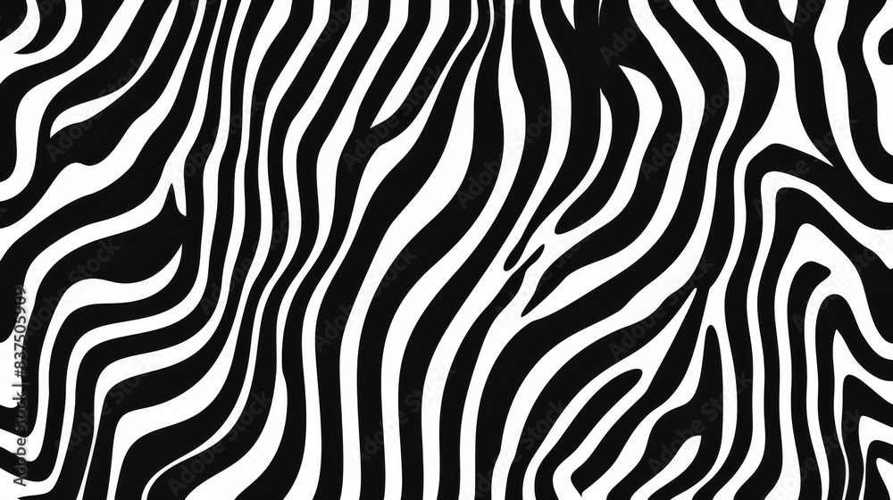 Black and white outline illustration features a captivating wavy line background, perfect for adding a subtle zebra texture to your pod creations Black and white outline illustration features a captivating wavy line background, perfect for adding a subtle zebra texture to your pod creations