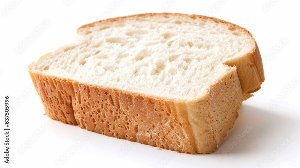 slice of bread isolated white background. food for designer ads slice of bread isolated white background. food for designer ads