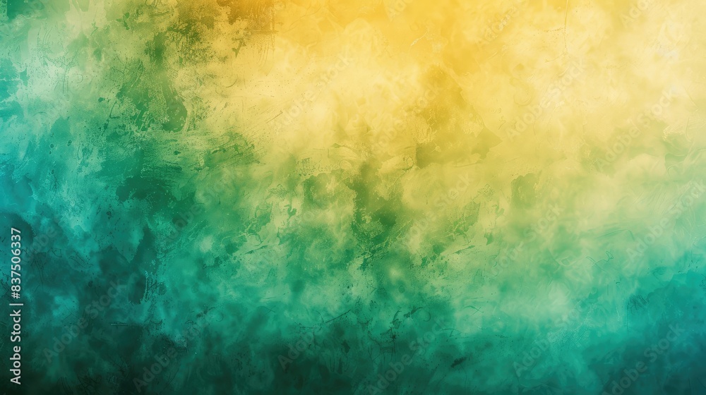 Tranquil Green to Gold Gradient Mist
