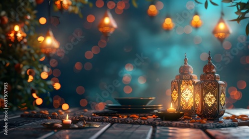 Eid Mubarak Ramadan Celebration: Festive and Joyous Imagery.