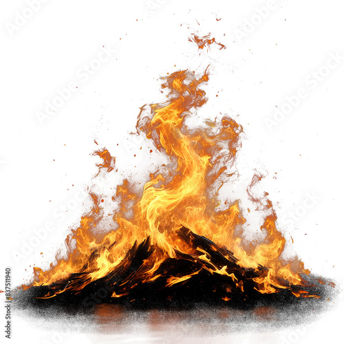 Fire flames campfire clipart transparent background