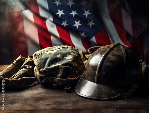 Superb Vintage veterans day concept