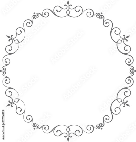 decorative vintage ornament frame