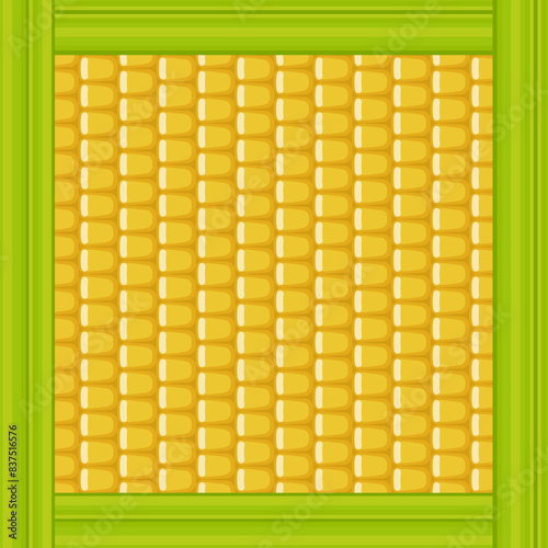 Fresh yellow corn pattern background design