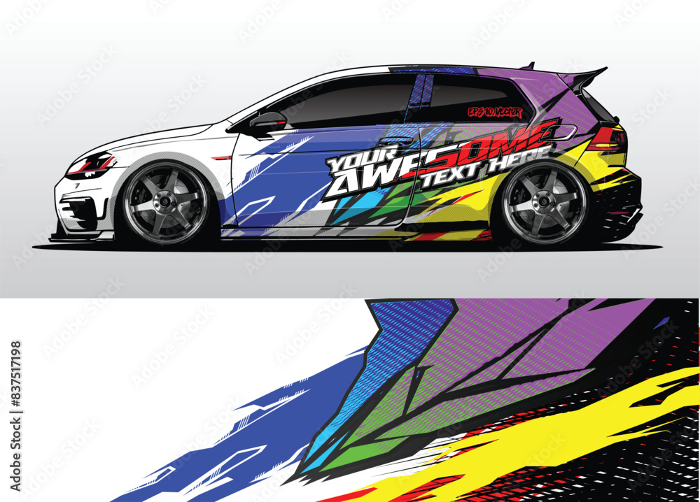 Sleek and Stylish Car Wrap Background Vectors Sleek and Stylish Car Wrap Background Vectors
