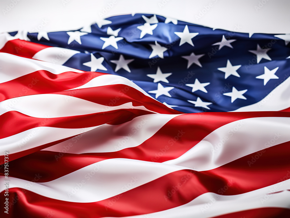 Generous American flag with different construction tools, happy labor day banner Generous American flag with different construction tools, happy labor day banner