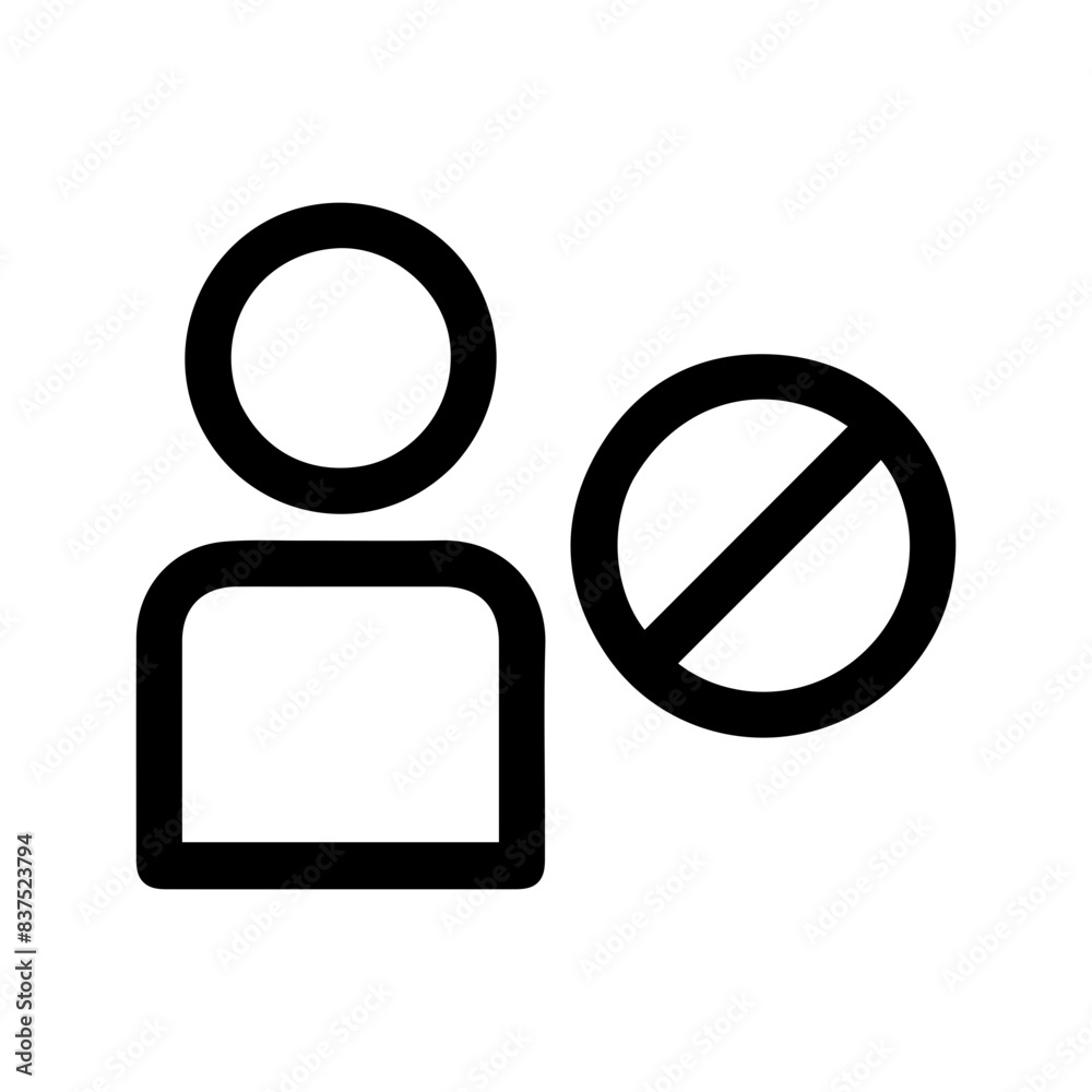 Block Icon Vector Symbol Design Illustration Block Icon Vector Symbol Design Illustration