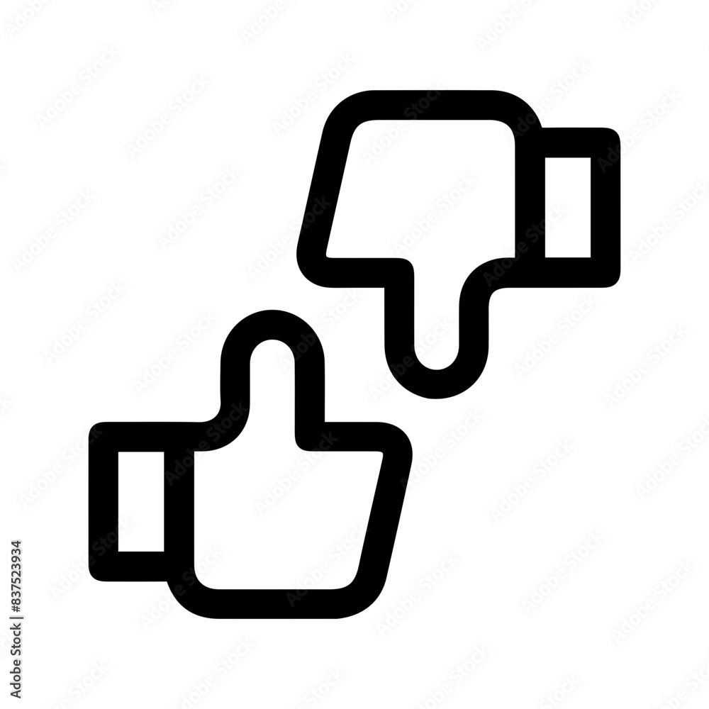 Like Dislike Icon Vector Symbol Design Illustration Like Dislike Icon Vector Symbol Design Illustration