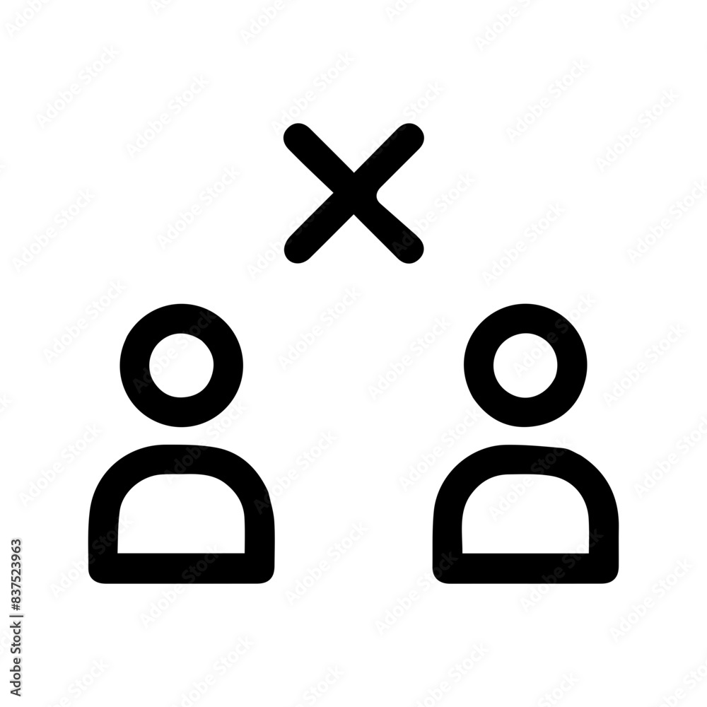 Conflict Icon Vector Symbol Design Illustration Conflict Icon Vector Symbol Design Illustration