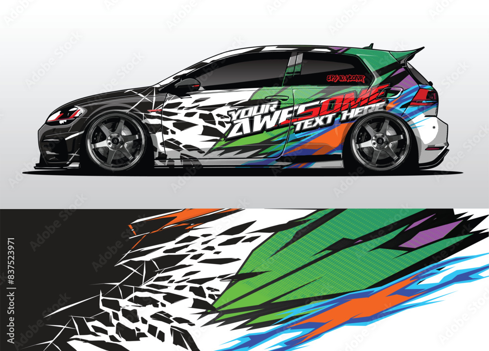 Dynamic Vector Car Wrap Designs: Eye-catching Graphics for Vehicles Dynamic Vector Car Wrap Designs: Eye-catching Graphics for Vehicles