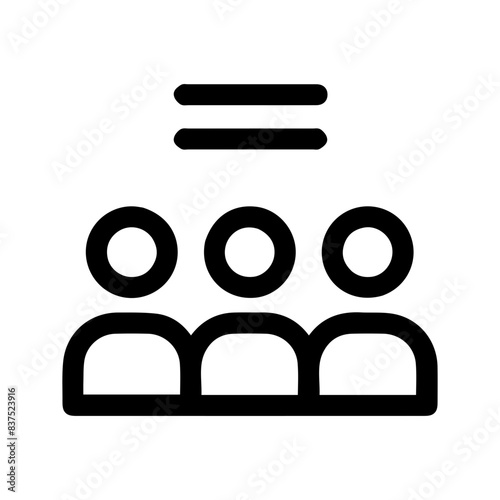 Equality Icon Vector Symbol Design Illustration