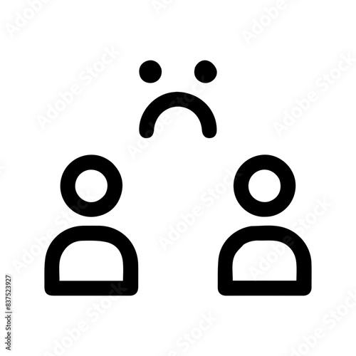 Sad Icon Vector Symbol Design Illustration