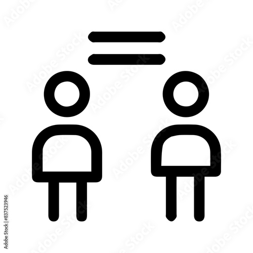 Equality Icon Vector Symbol Design Illustration