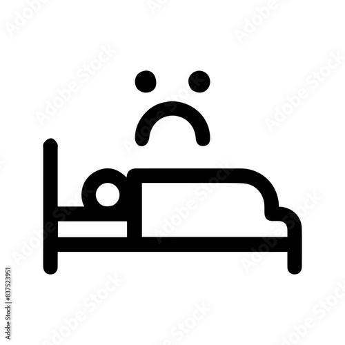 Nightmare Icon Vector Symbol Design Illustration