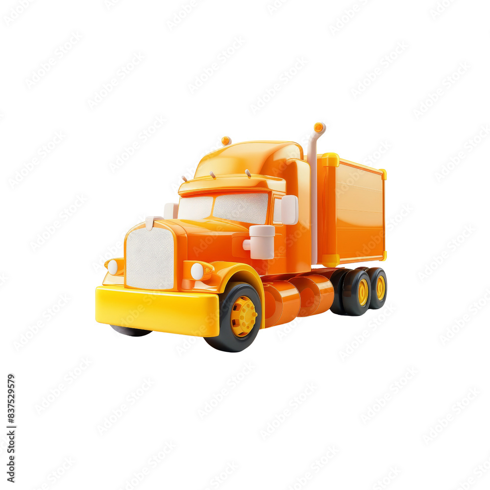 Naklejka premium trailer truck icon