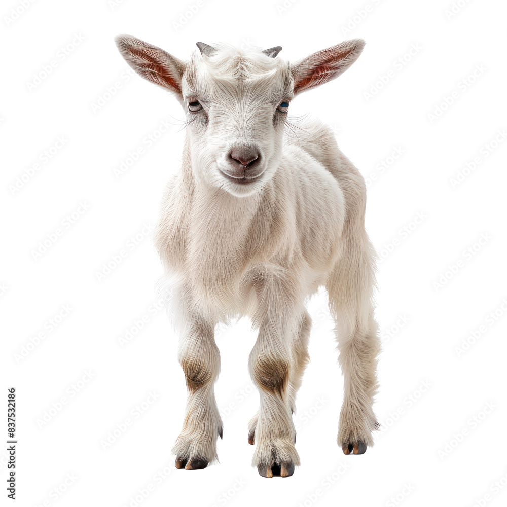 Cute lamb isolated on a transparent background Cute lamb isolated on a transparent background