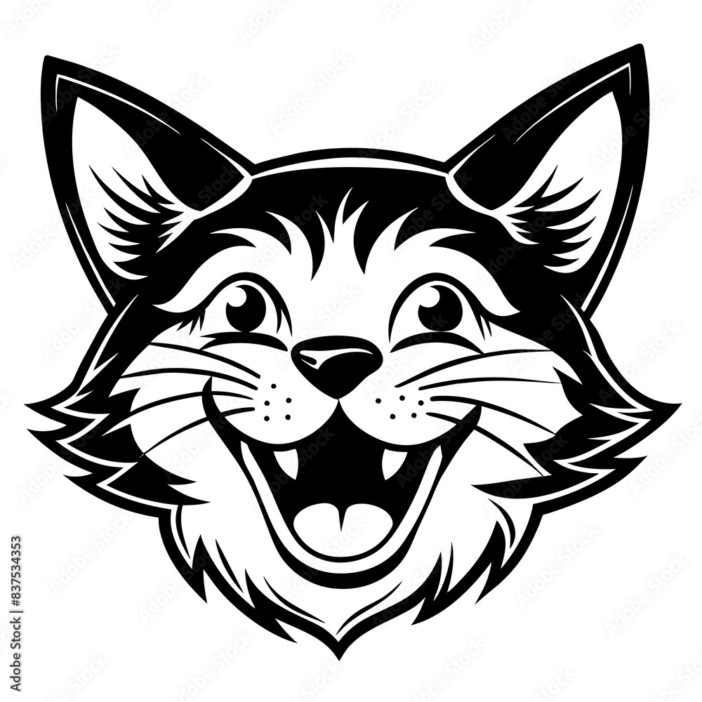 Fototapeta premium wolf head vector silhouette illustration