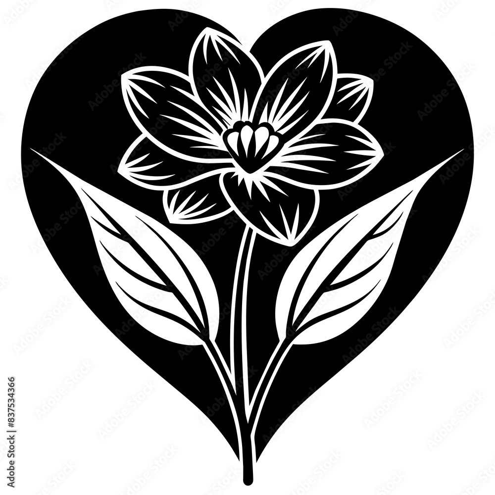 spring flower vector silhouette illustration spring flower vector silhouette illustration