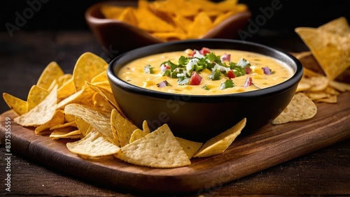 Tranquil Nacho Cheese Dip Hues with Jalapeno Zest