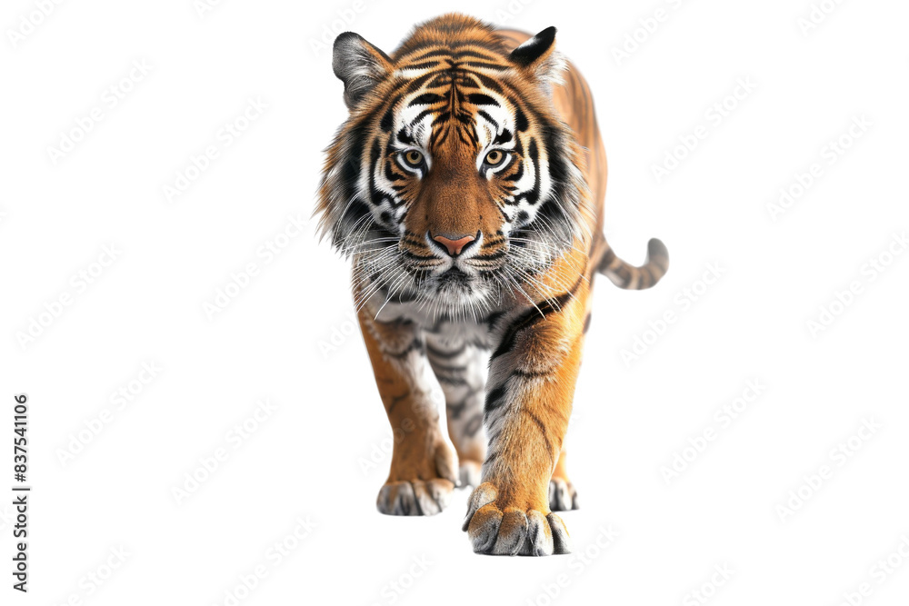 Obraz premium Tiger walking towards camera