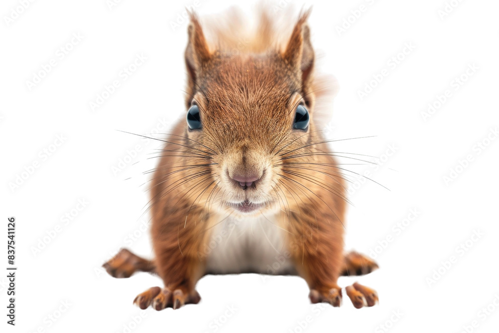 Fototapeta premium Cute Red Squirrel Close Up