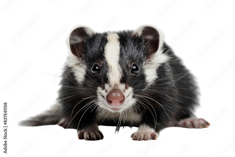 Close-up Portrait of a Cute Black and White Ferret Close-up Portrait of a Cute Black and White Ferret