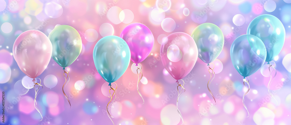 Colorful Helium Balloons Floating Against a Soft Pastel Bokeh Background, Perfect for Celebrations, Parties, and Festive Occasions, Capturing Joy and Happiness in a Vibrant and Cheerful Atmosphere Colorful Helium Balloons Floating Against a Soft Pastel Bokeh Background, Perfect for Celebrations, Parties, and Festive Occasions, Capturing Joy and Happiness in a Vibrant and Cheerful Atmosphere