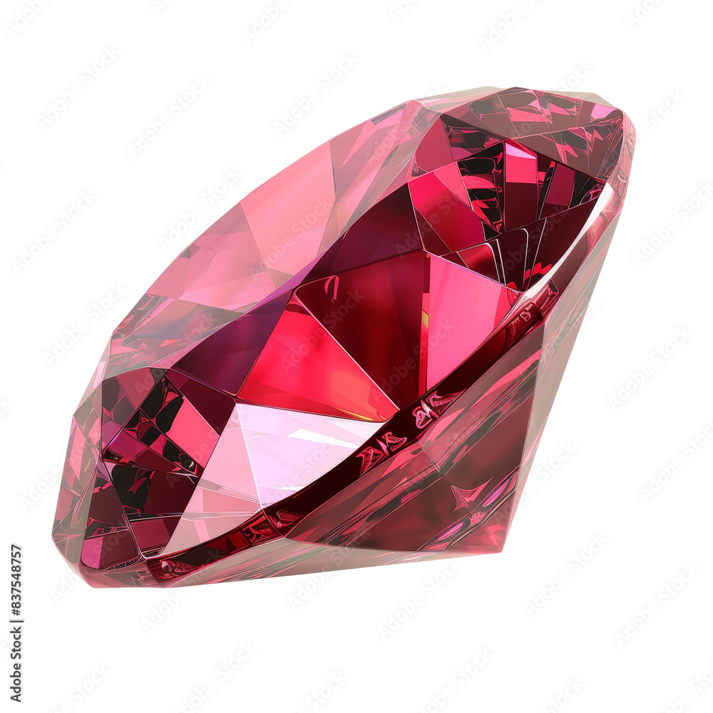 Close-up of a beautifully cut red gemstone showcasing its facets and brilliance, perfect for luxury jewelry and design projects. Close-up of a beautifully cut red gemstone showcasing its facets and brilliance, perfect for luxury jewelry and design projects.
