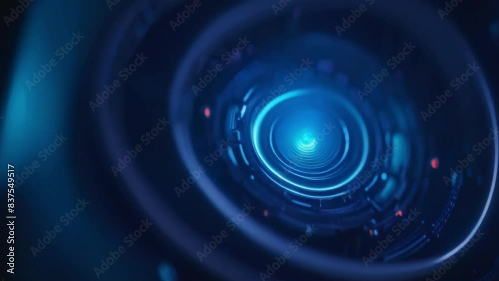 background with advanced, futuristic technology in the form of a circle of glowing footage background with advanced, futuristic technology in the form of a circle of glowing footage