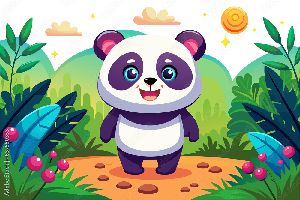Fototapeta premium panda in the forest