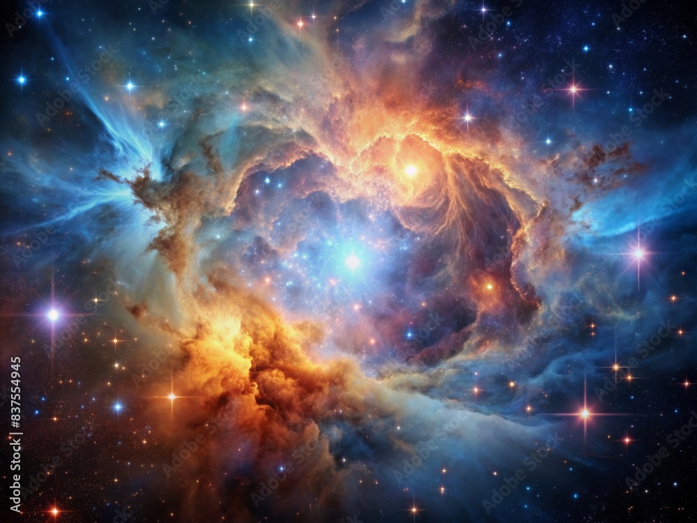 Nebula glowing in deep outer space, nebula, outer space, stars, galaxy, universe, astronomy, celestial, cosmos, ethereal, night sky, majestic, colorful, cosmic, beauty, celestial body