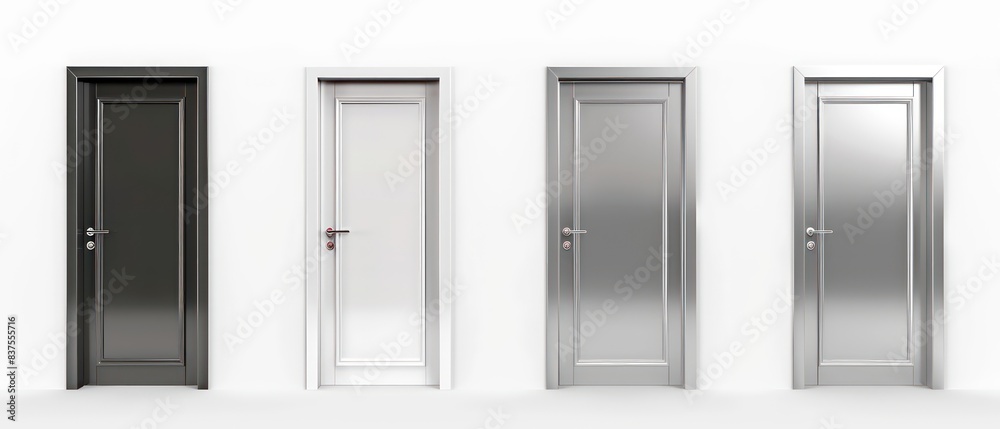 wood different door, white background wood different door, white background