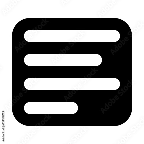 alignment left line ui icon