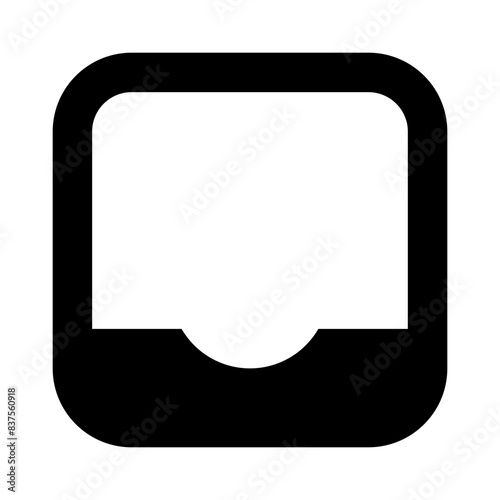 inbox line ui icon
