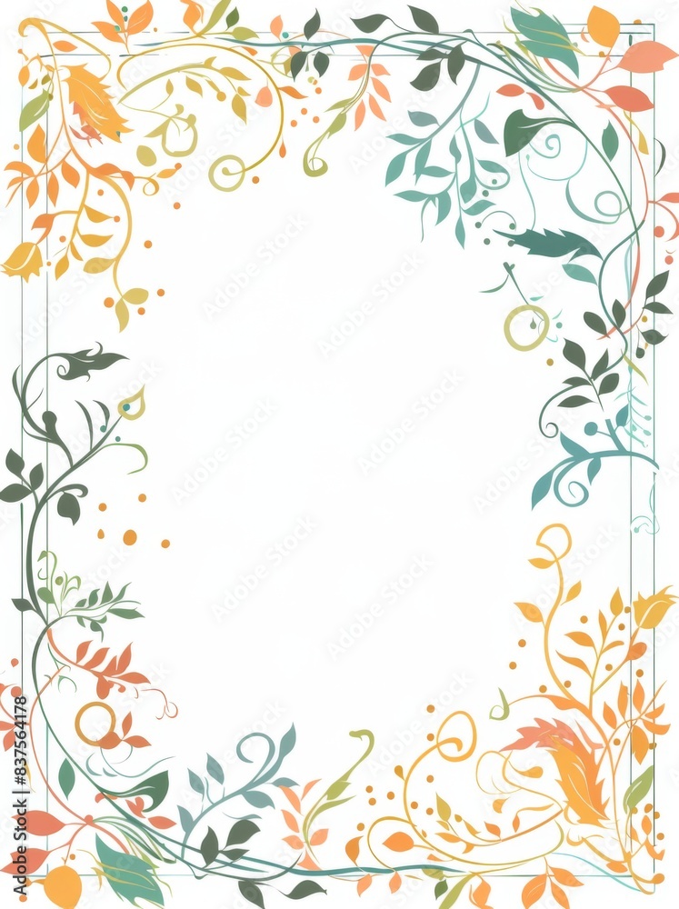 custom made wallpaper toronto digitalSimple Decorative Border Frame: Blank Page Template