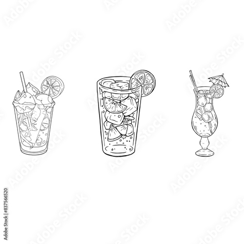 Printdrink illutration handdraw art