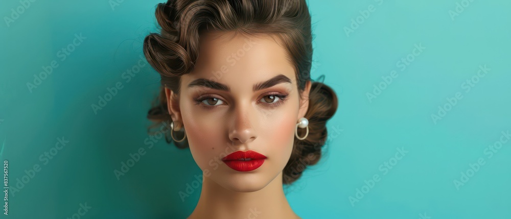 model with a captivating hairstyle complementing a unique facial feature, radiating confidence and allure model with a captivating hairstyle complementing a unique facial feature, radiating confidence and allure