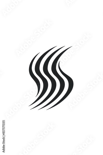 contemporary modern logo, emblem featuring geometric elements and vibrant colors, evoking the dynamic nature of online influence white background