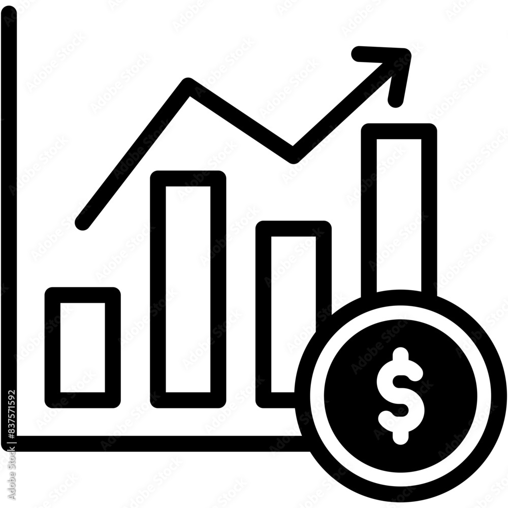 Growth Chart Icon Growth Chart Icon