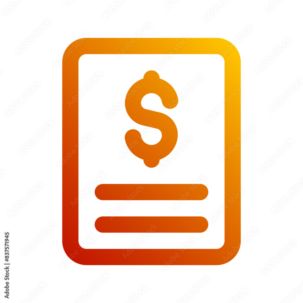 invoice gradient icon invoice gradient icon