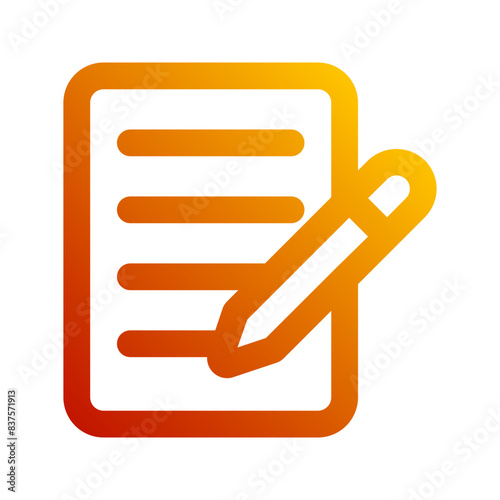 copywriting gradient icon