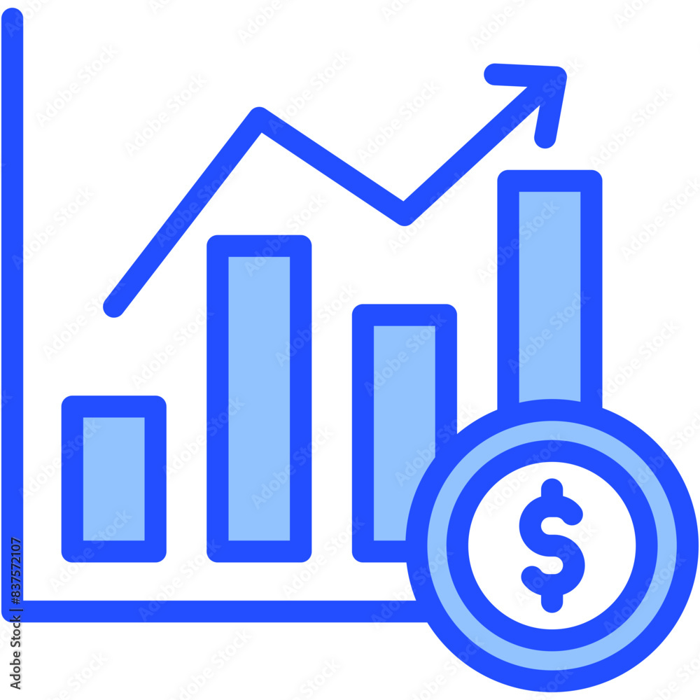 Growth Chart Icon Growth Chart Icon