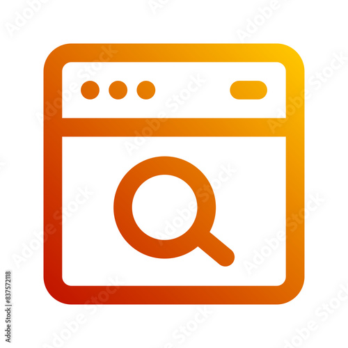search engine gradient icon