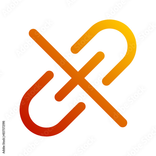 unlink gradient icon photo