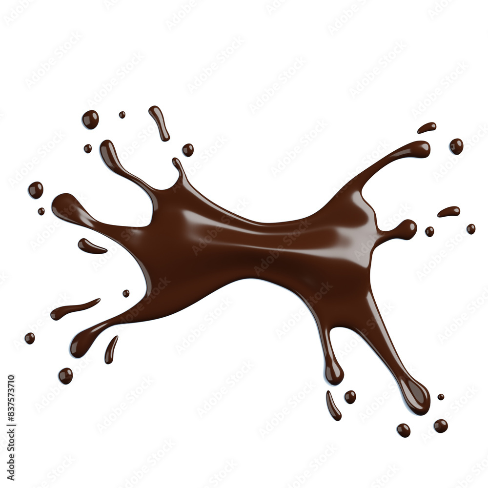Chocolate Splash 3D Realistic Chocolate Splash 3D Realistic